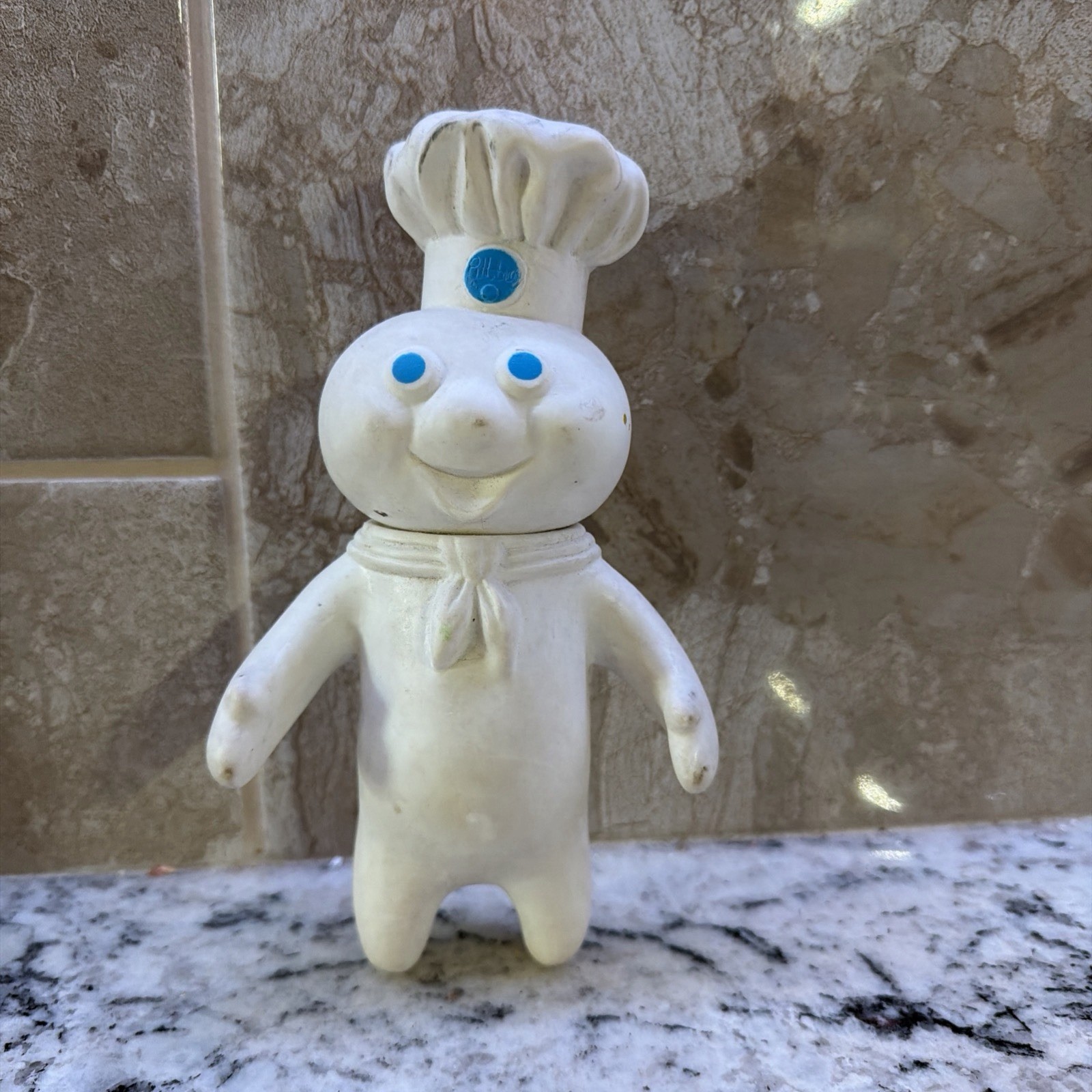 Vintage Pillsbury Doughboy 7” Rubber Vinyl Figure Doll 1971