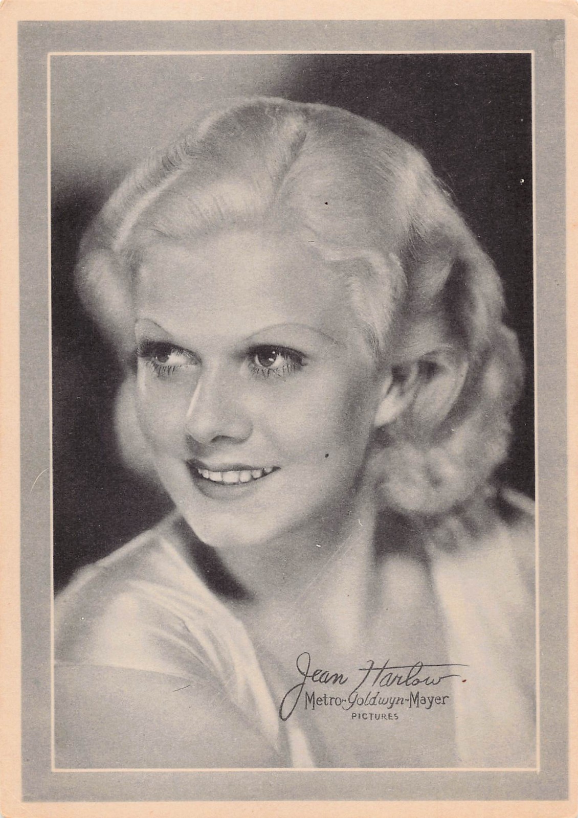 MGM Metro Goldwyn Mayer 1930s Promo 5x7 Vintage Black & White Print Jean Harlow
