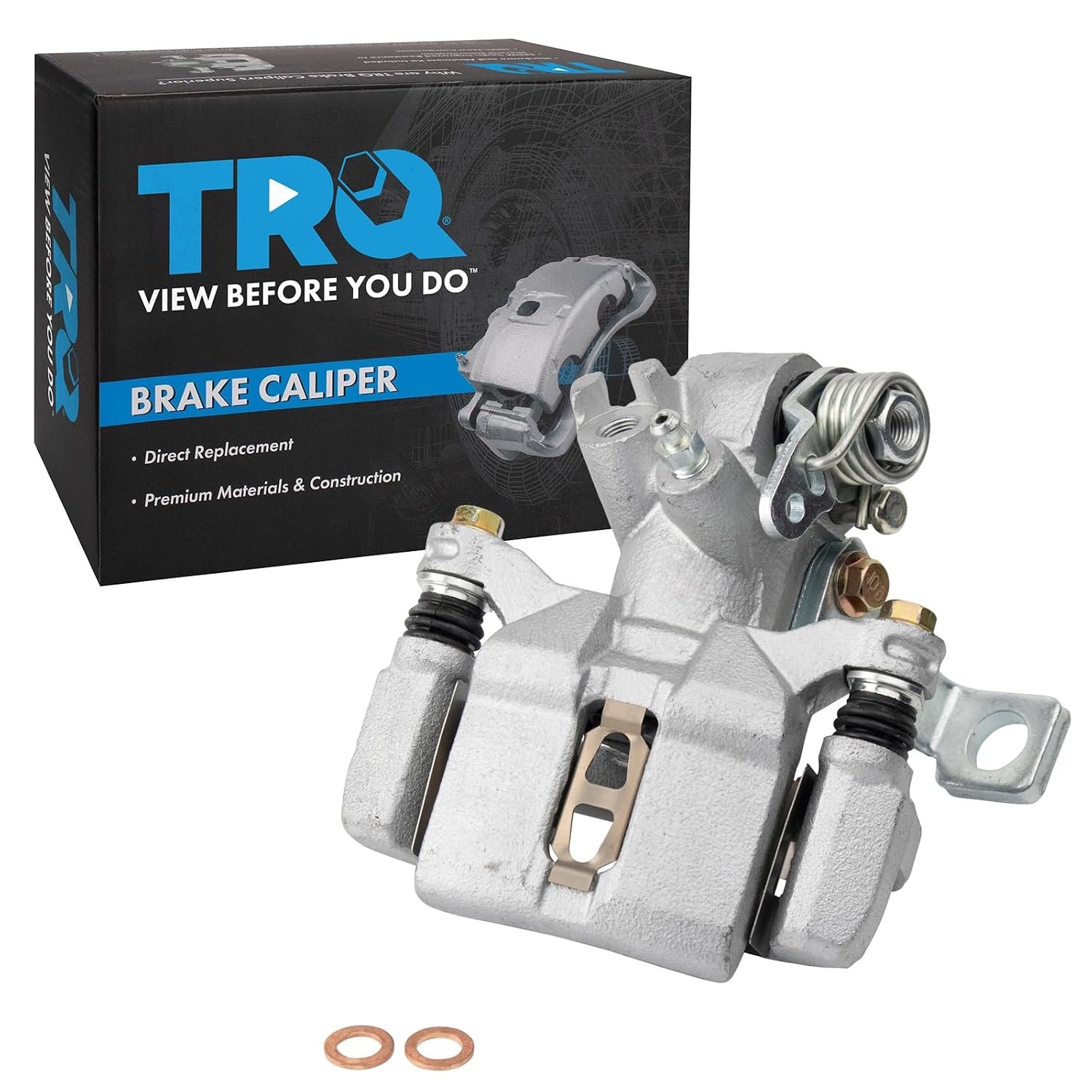 TRQ Rear Left Brake Caliper w/Bracket Drivers Side TRQ Rear Left Brake Caliper w/Bracket Drivers Side