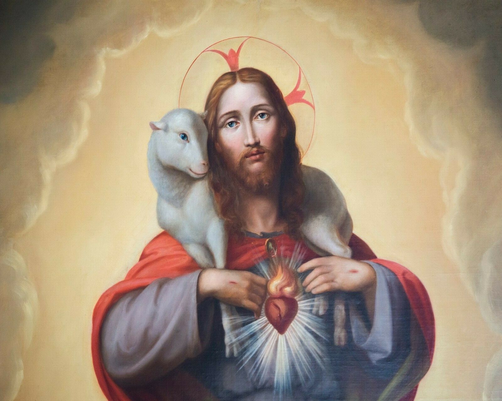 Catholic print picture-  LOST SHEEP SH1  -   8\