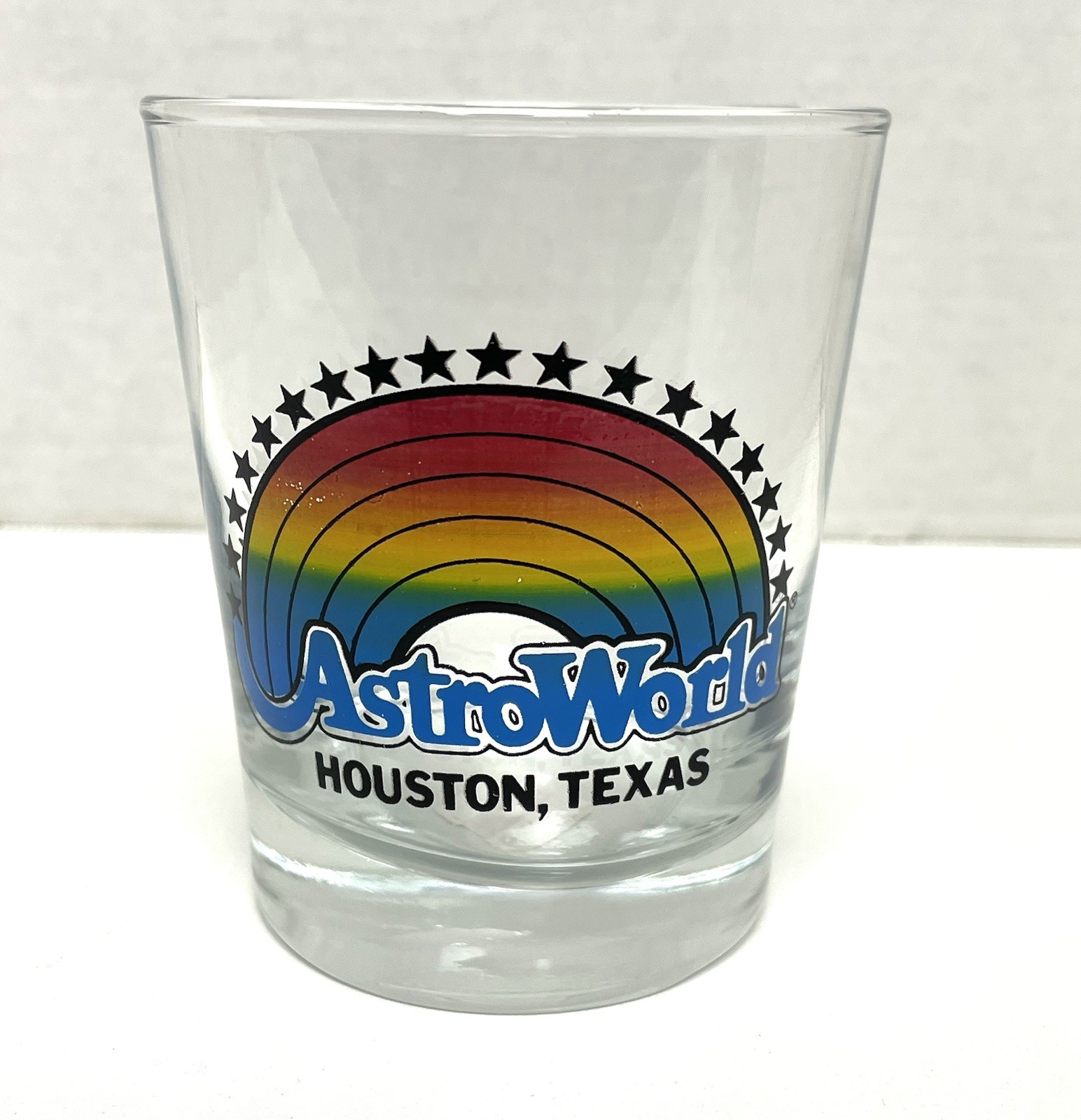 Vintage Rare ASTROWORLD HOUSTON TEXAS Drinking Glass - Unused tag *READ*