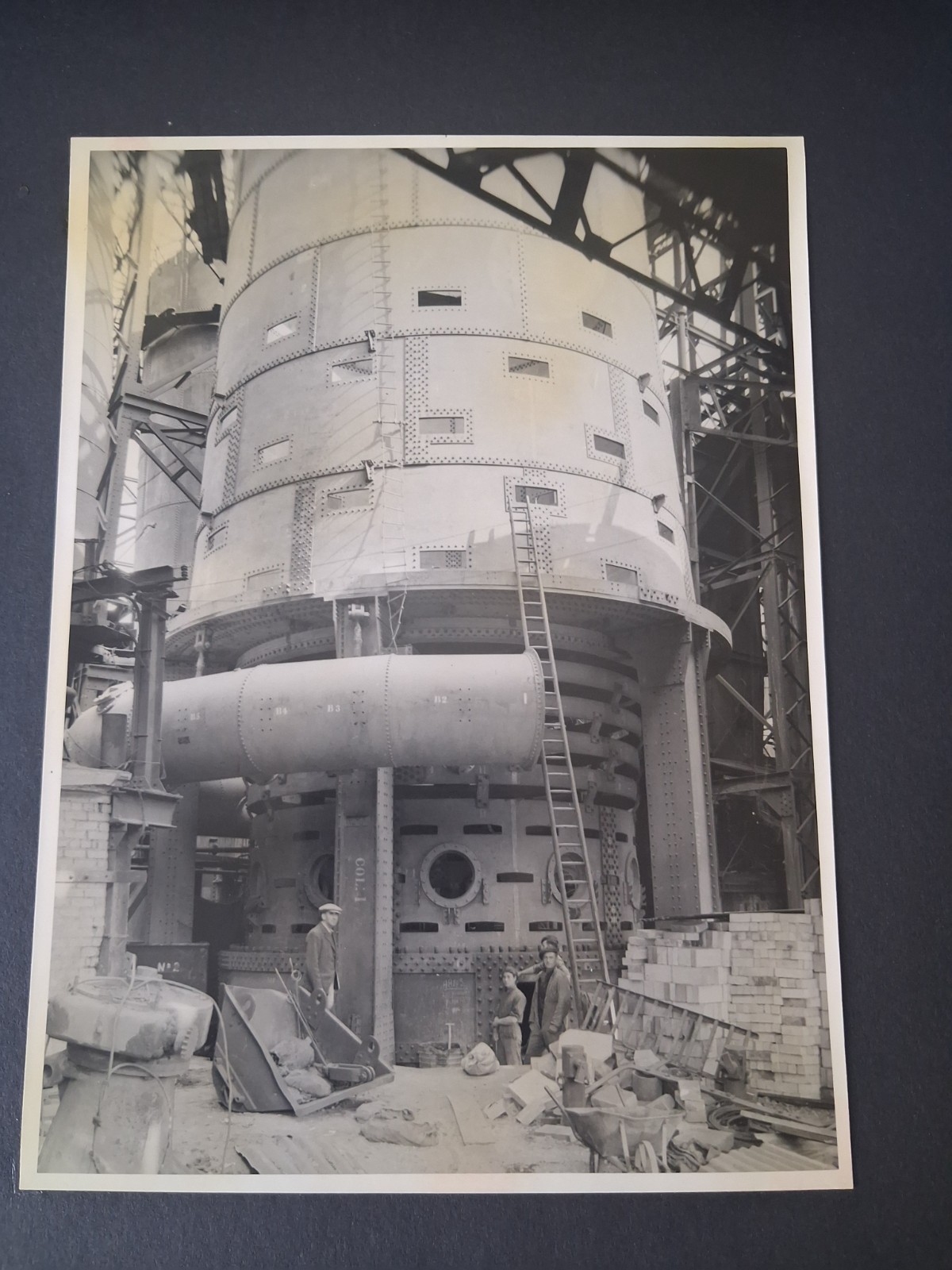 Photograph Album 1950 Blast Furnace Redbourn Works Scunthorpe Lincolnshire Photograph Album 1950 Blast Furnace Redbourn Works Scunthorpe Lincolnshire