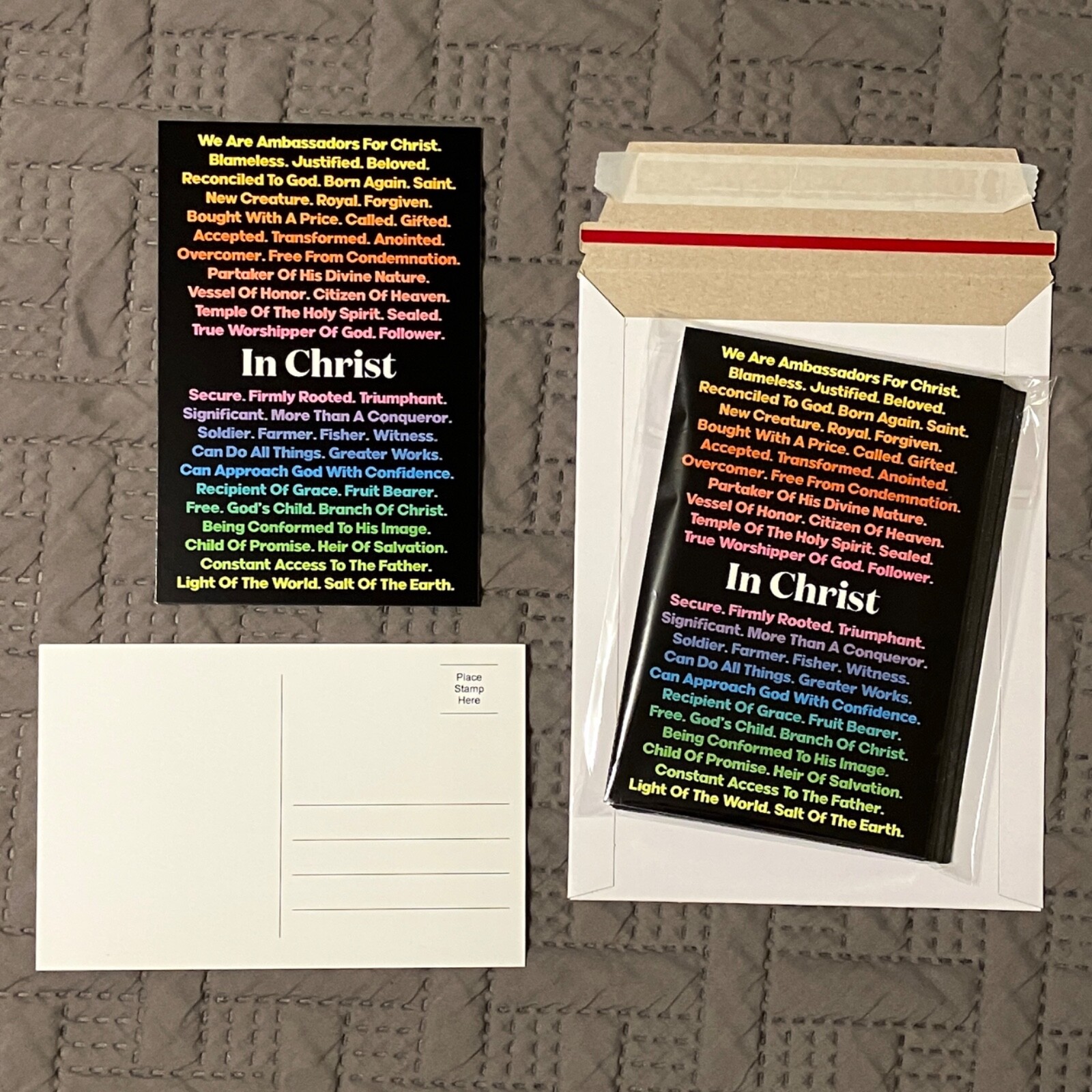 In Christ Postcards - Identity in Christ - Who I am in Christ - Pack of 25