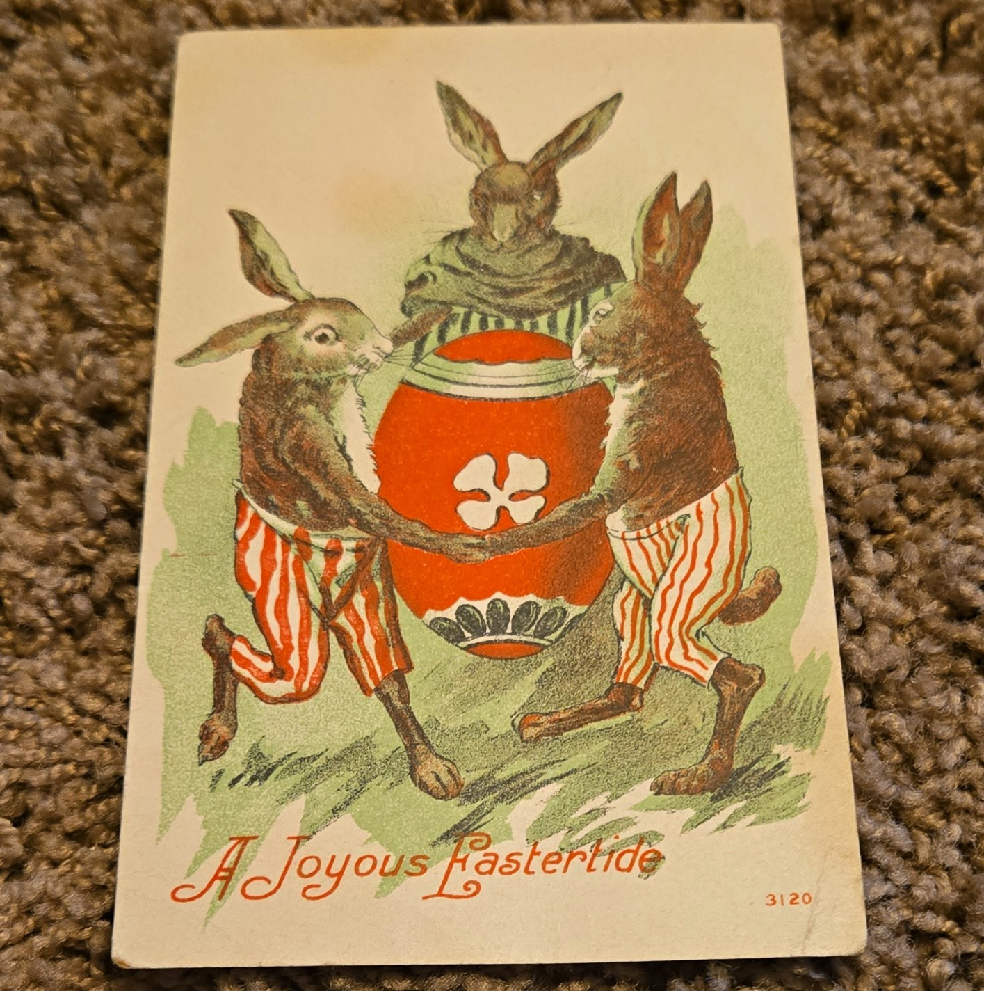 Antique Easter Three Rabbits Antique Easter Three Rabbits