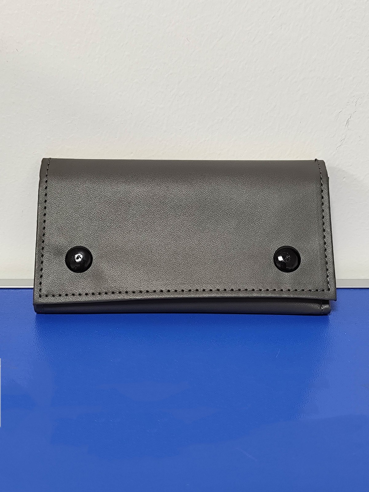 Gray Vintage Leather Hand‑Roll Tobacco‑Pouch, Portable Pipe‑Bag Storage‑Bag
