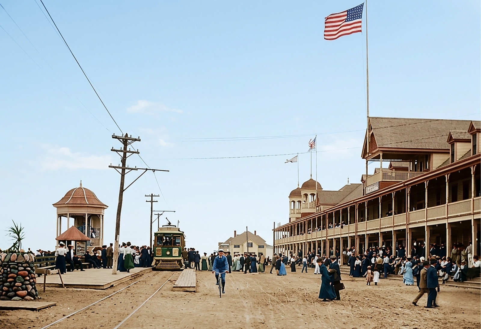 Hampton Beach New Hampshire Early 1900\'s