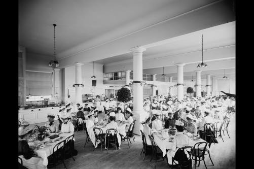 Niagara Falls New York 1900 Natural Food Company Girls Luncheon Conservatory