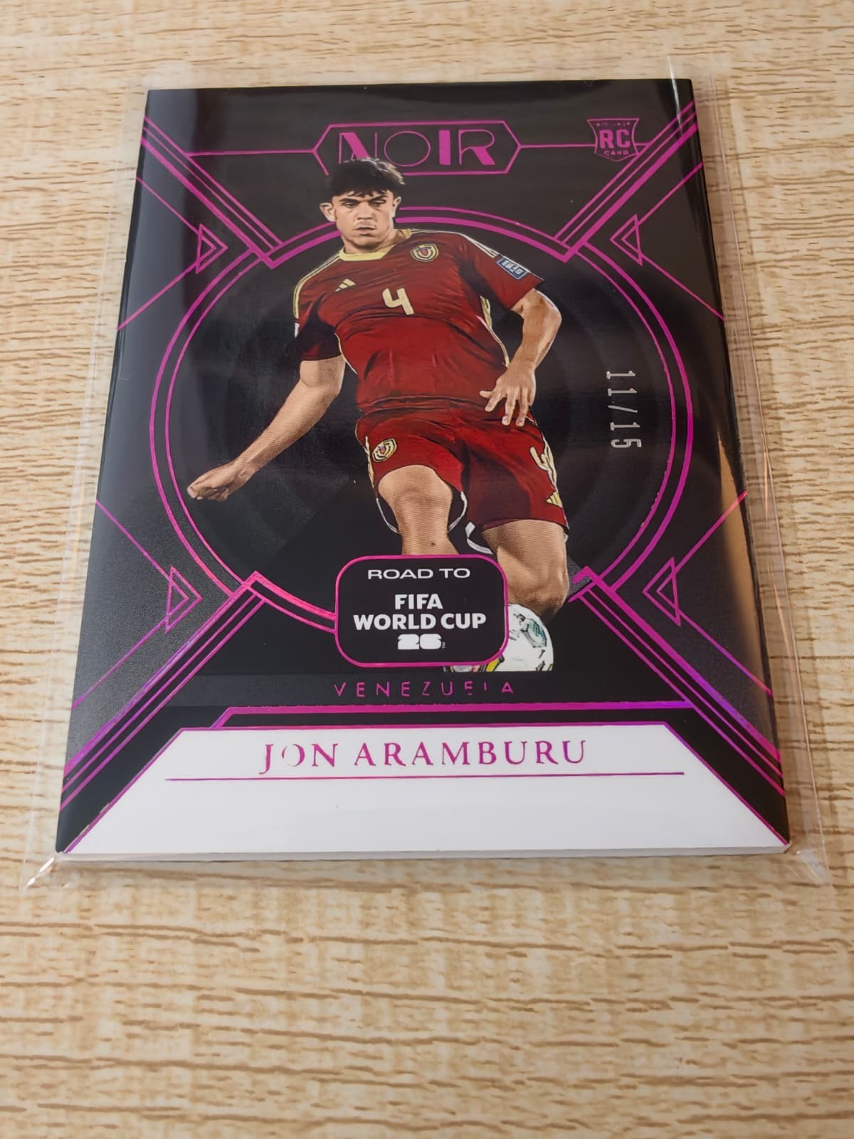 2025-26 Panini Noir Road To World Cup Jon Aramburu Venezuela RC 11/15