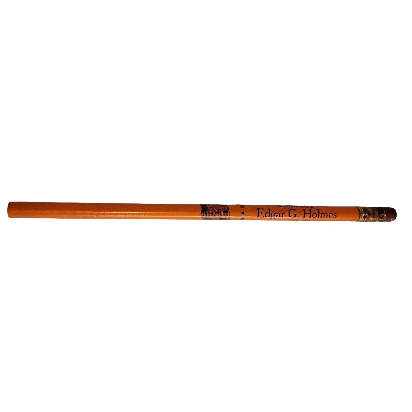 VTG Political Campaign Pencil Re-elect Edgar G.Holmes Trustee of Finance Unsharp