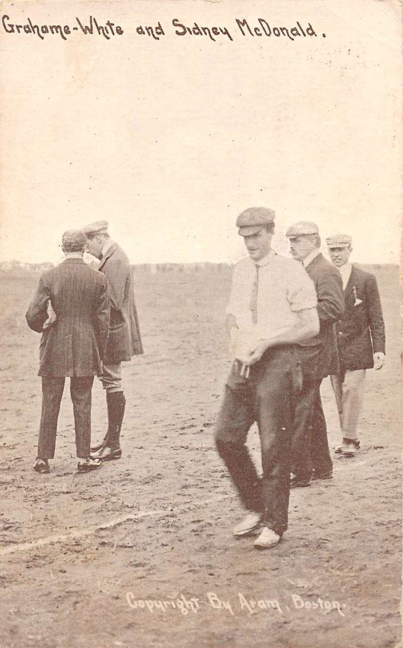 Claude Grahame-White Sydney McDonald Aviator Aviation Antique Postcard J41949