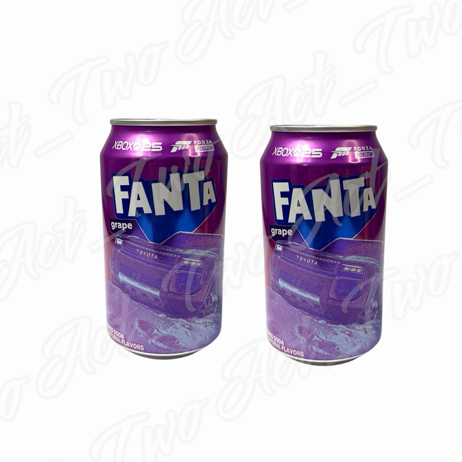 Fanta Xbox 25 (2 Full 12oz Cans) Forza Horizon Grape Toyota Collectibles NEW