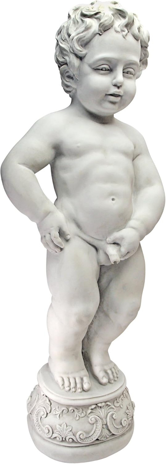 Outdoor Peeing Boy Statue Water Fountain Renaissance Pis Cherub Garden Sculpture