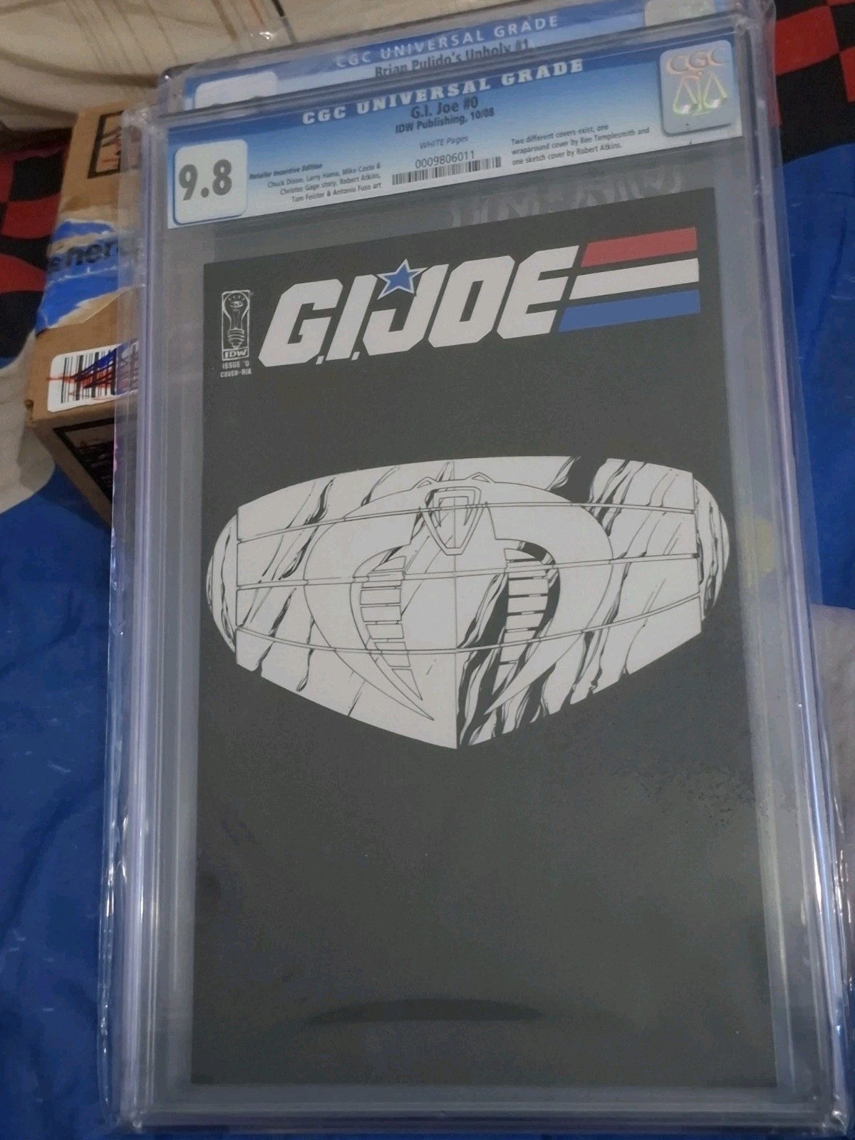 G.I. Joe #0 CGC 9.8 4345512006 Sketch Retailer Incentive Edition Key Scarce