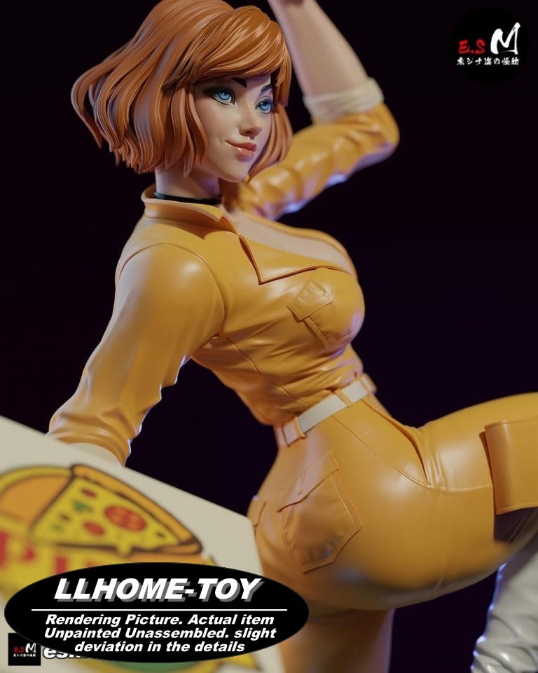 1/24 April O’Neil Resin 3D Print Model Unpainted Unassembled GK statue Figure