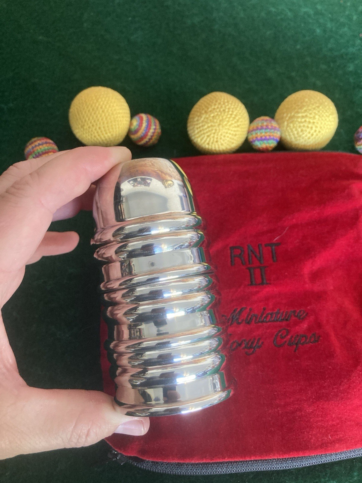 💥Rare Stainless Steel “Mini” Paul Fox Cups & Balls -Mad Jake 2005 RnT2