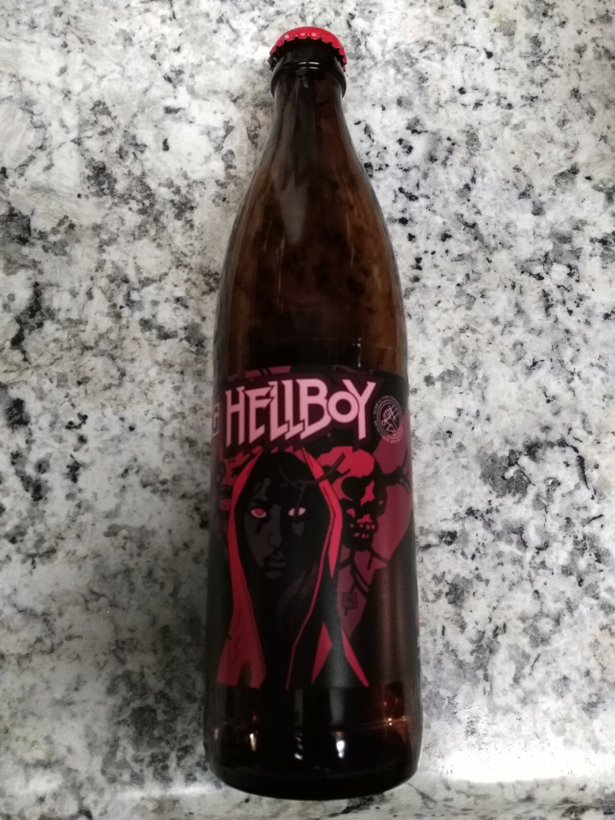 Hellboy Beer 2019 Limited Mike Mignola Art Gigantic Brewing Dark Horse Bottle #5