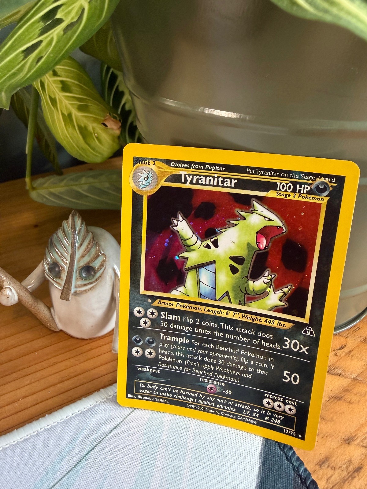 Tyranitar 12/75 Rare Neo Discovery Pokemon Holo NM/LP - SWIRL