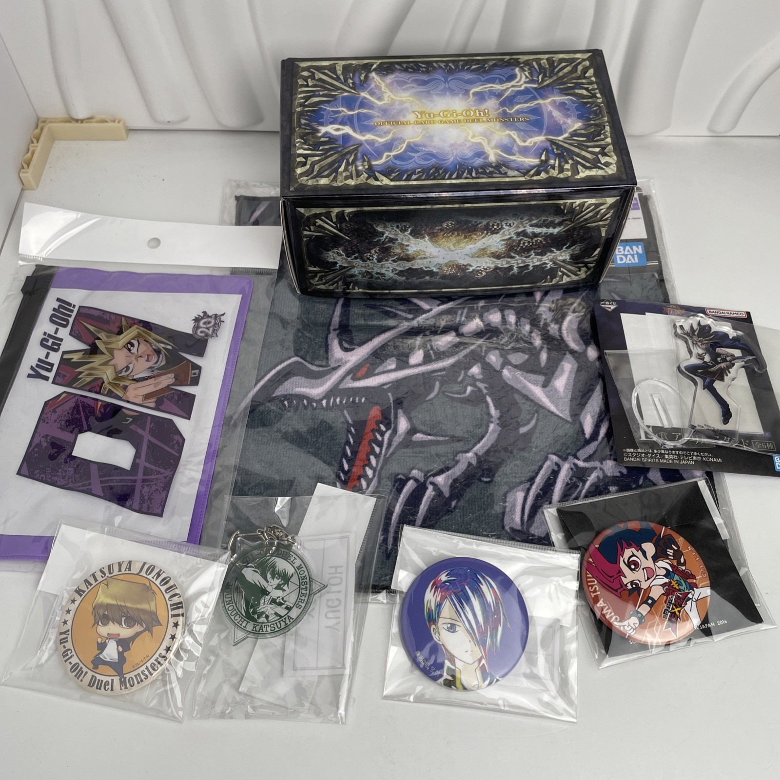 Yu-Gi-Oh Collectible Lot Acrylic Stand Buttons Card Box Towel A