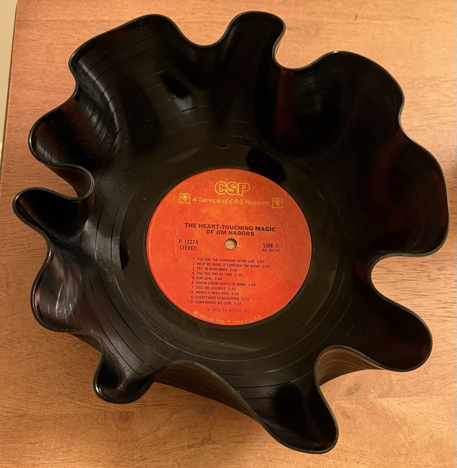 Vinyl Record Bowl The Heart Touching Magic Of Jim Nabors. Rare