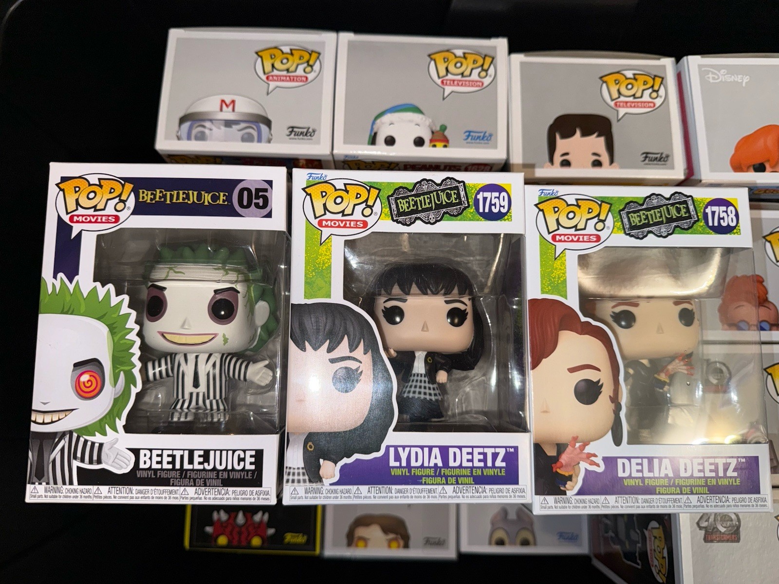 Funko Pop Vinyl: Beetlejuice, Lydia Deetz, Delia Deetz Set
