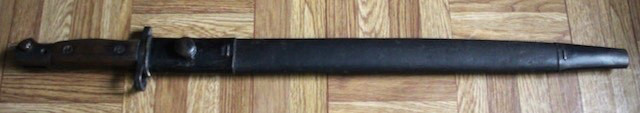 Wilkinson Pattern 1907 British Sword Bayonet With Leather Scabbard c. 1916
