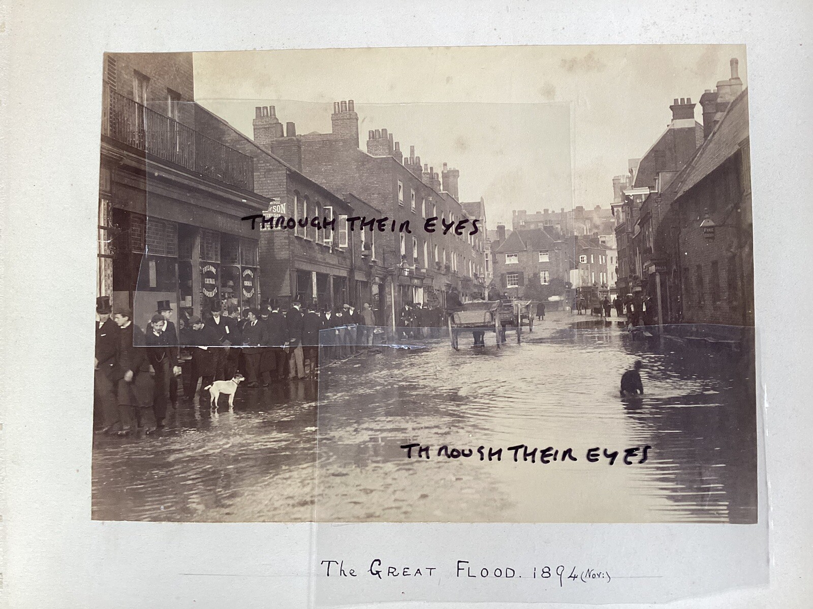 4 Original Photos The Great Windsor  Flood November 1894