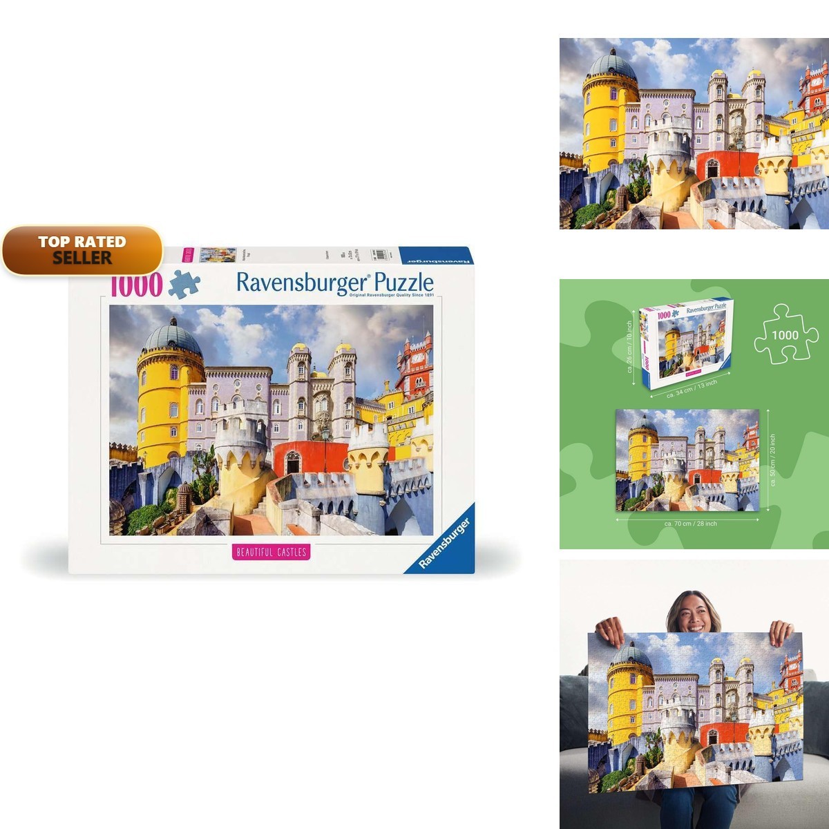 Ravensburger Beautiful Castle Collection Palácio da Pena 1000PC Puzzle
