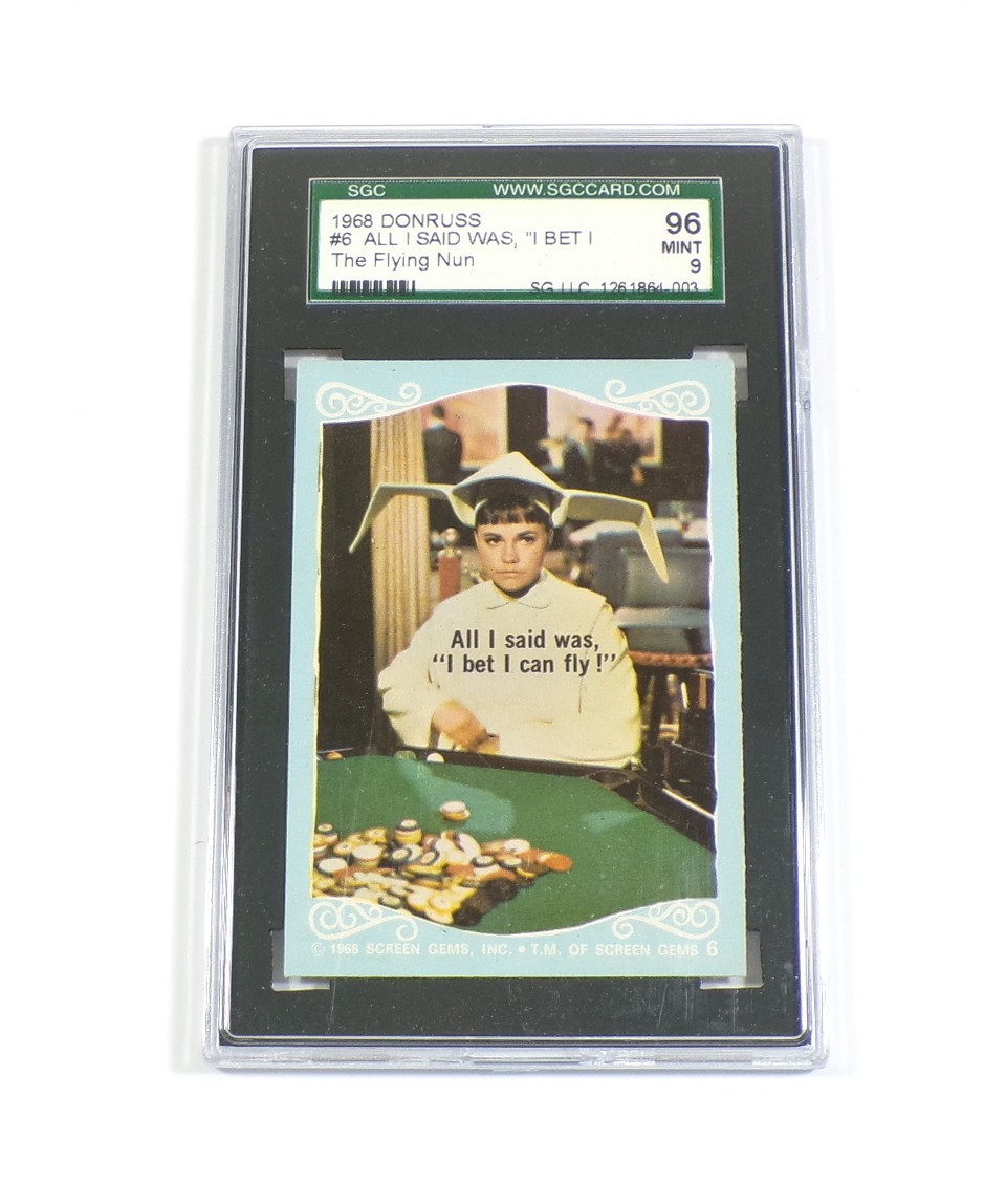 1968 Donruss The Flying Nun All I Said Was I Bet #6 SGC 9