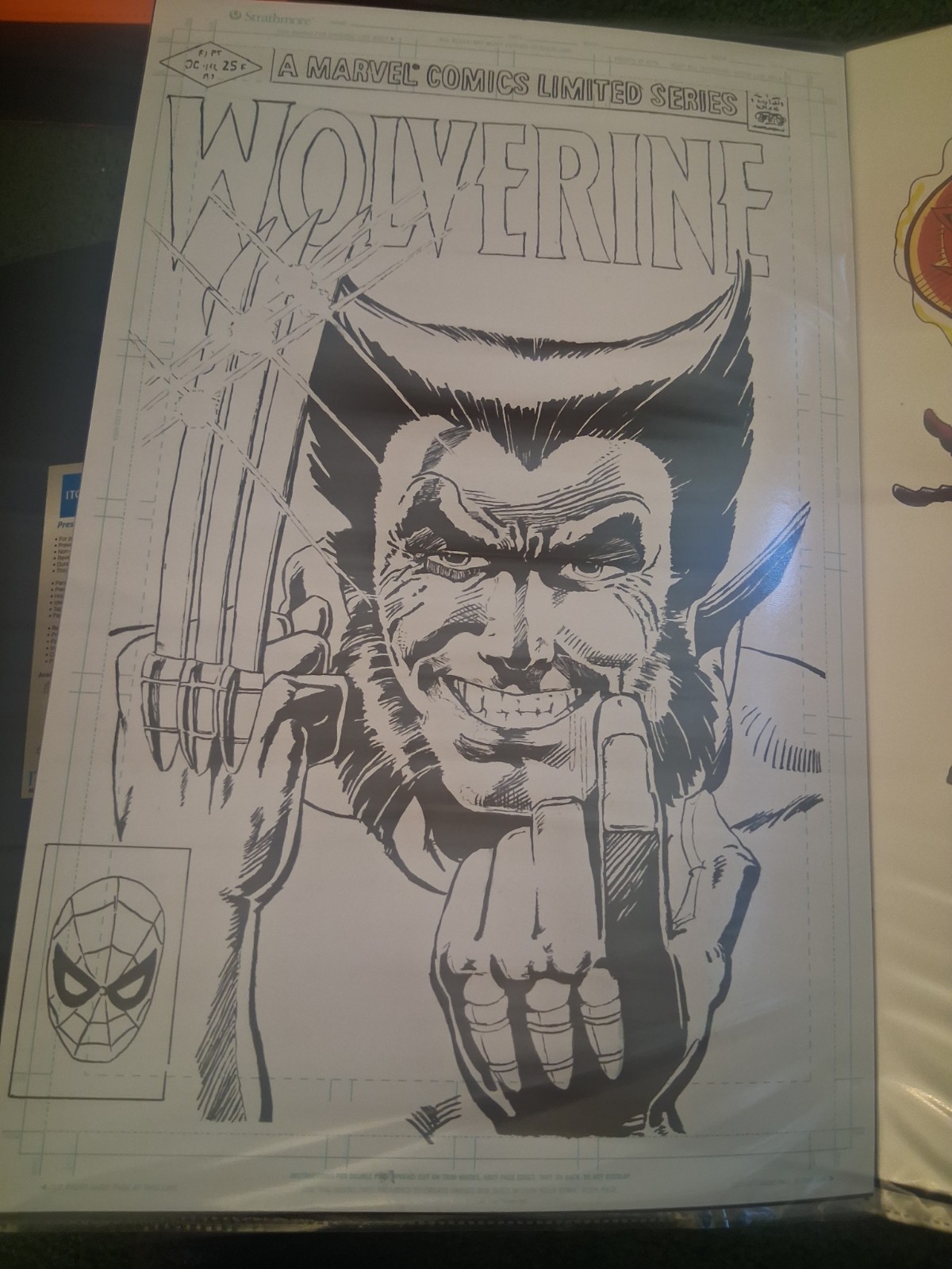 Original Inked Comic Art Of Wolverine #1 Homage On 11×17 Comic Board