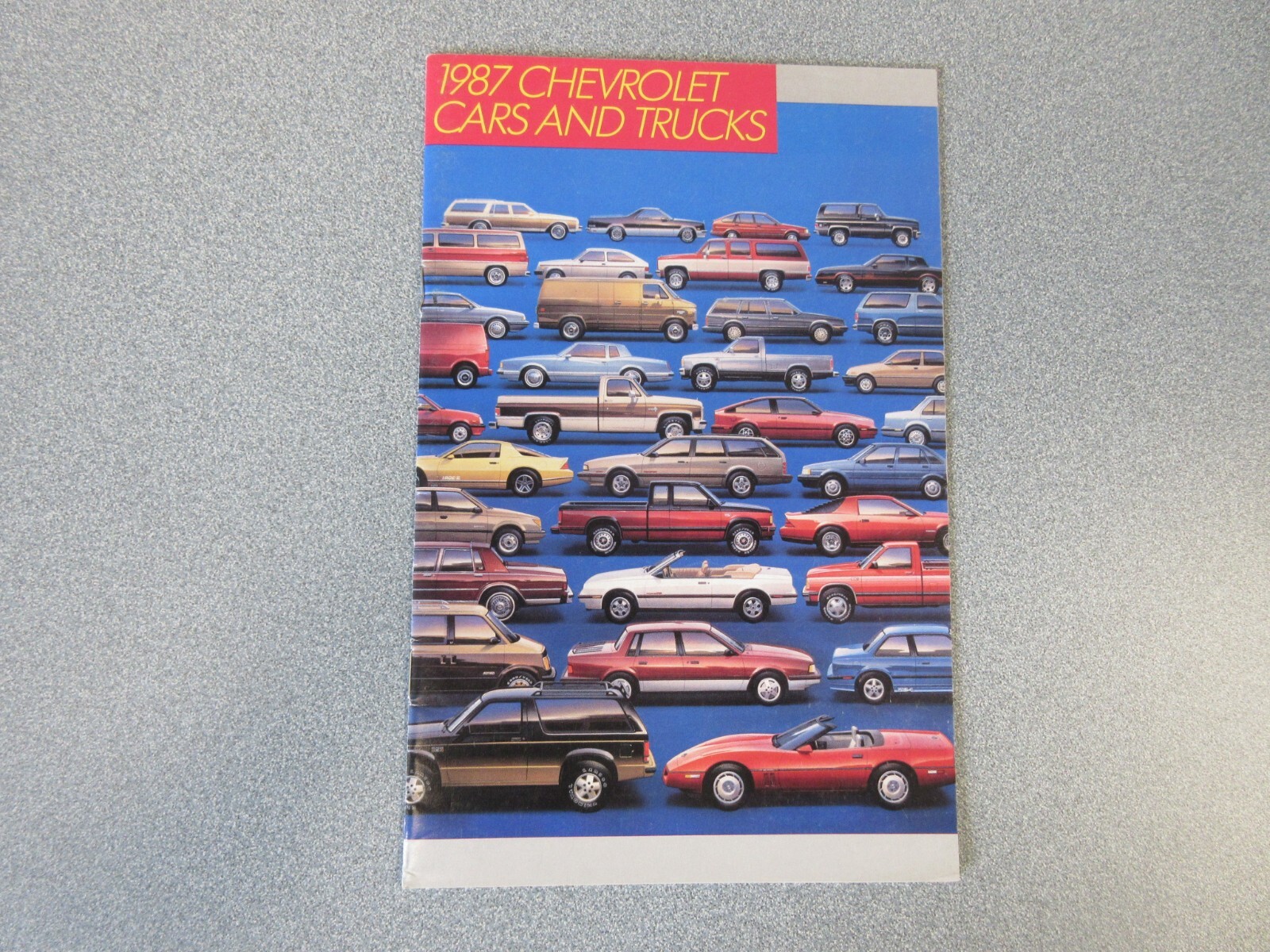 1987 Chevy Cars & Trucks  Brochure 24 Page Good Condition