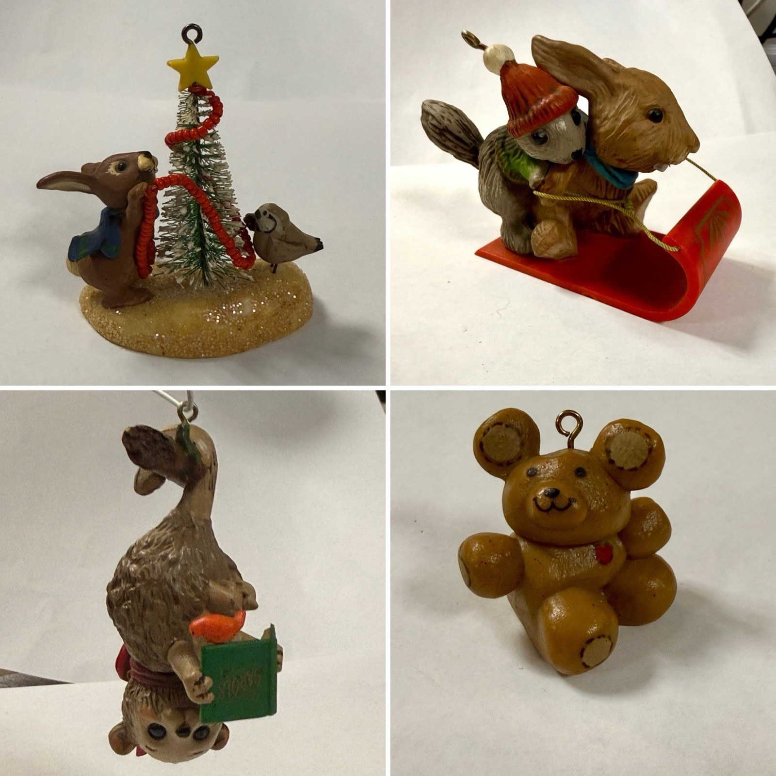 Lot Of 4 Vintage Hallmark Ornaments Lot Of 4 Vintage Hallmark Ornaments