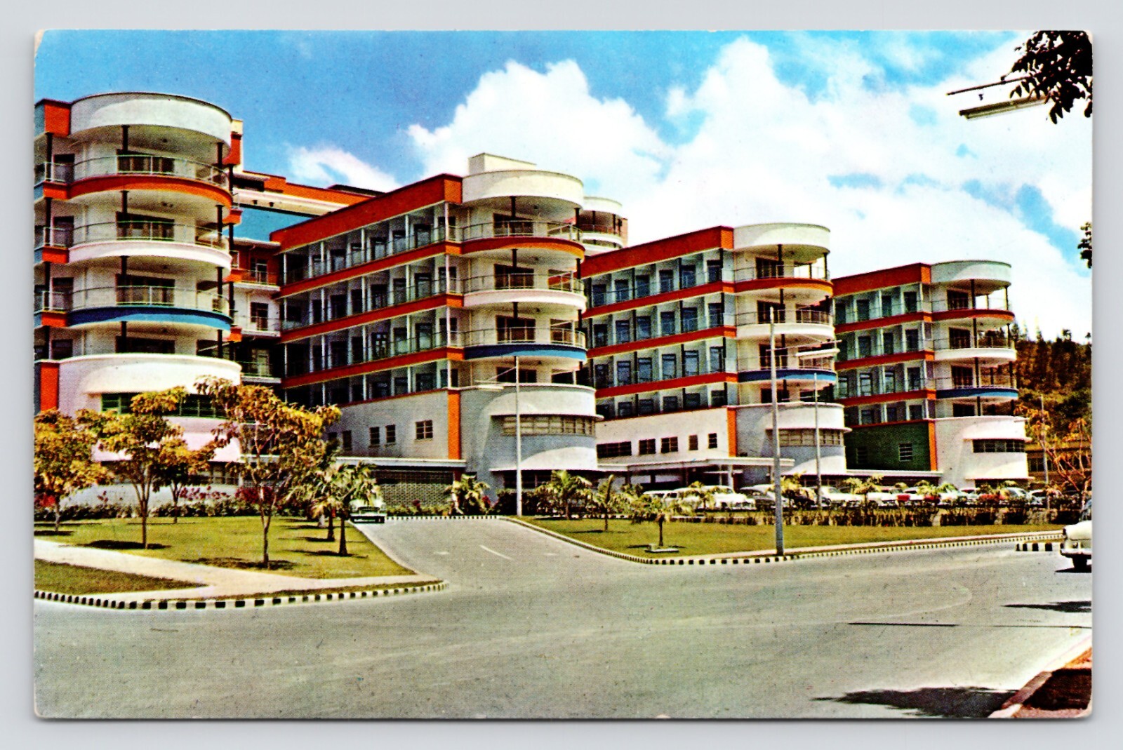 Caracas Venezuela Ciudad Universitaria Hospital Clinico Vintage UNP Postcard