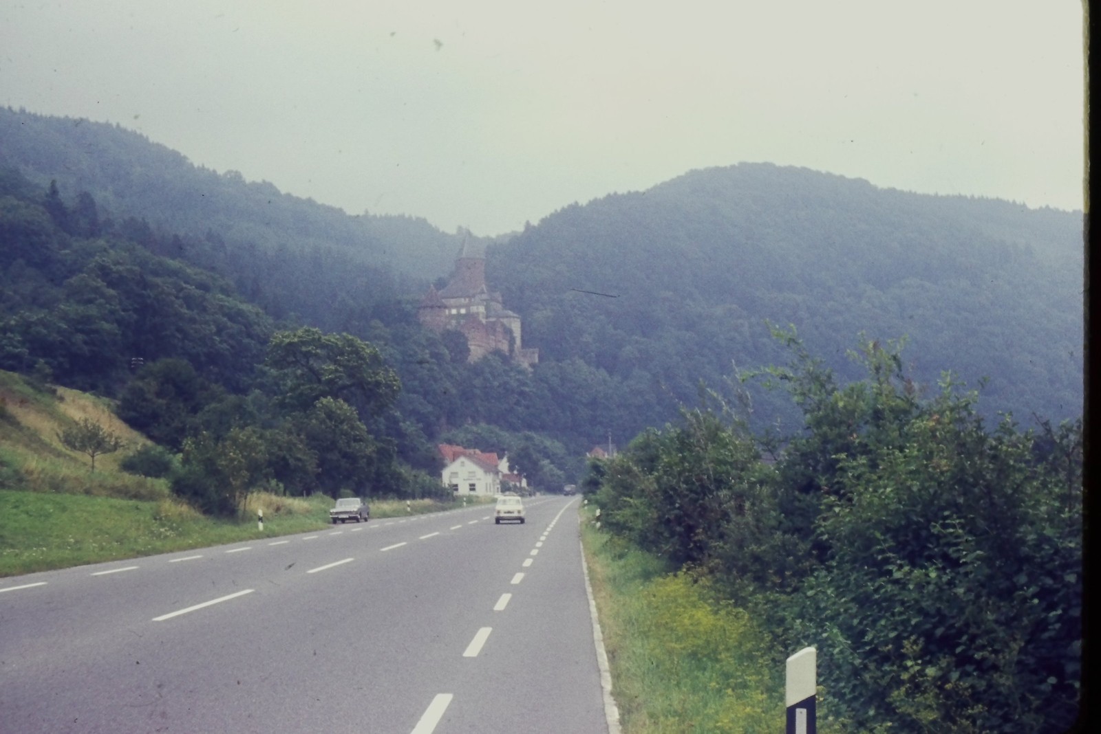 c1960\'s Agfachrome 35mm Slide, Haut Koenigsbourg Castle Alsace France Road c1960\'s Agfachrome 35mm Slide, Haut Koenigsbourg Castle Alsace France Road