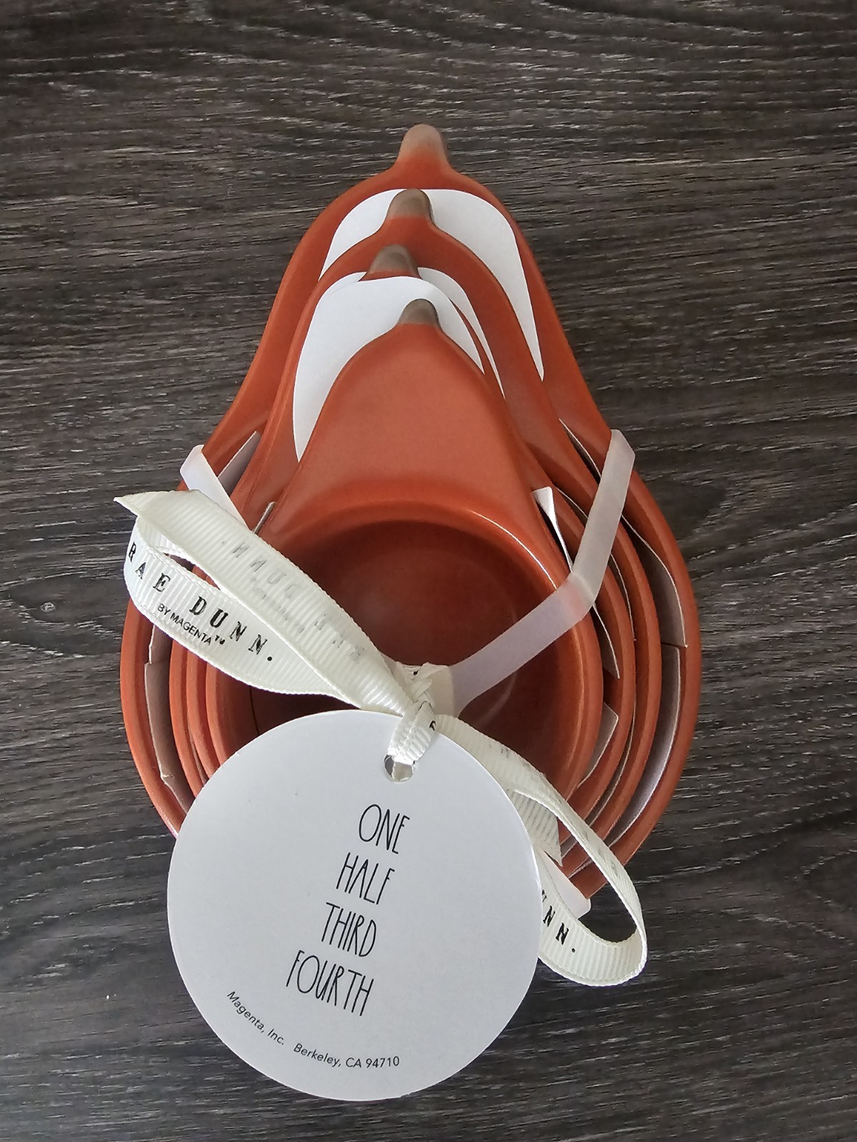 Rae Dunn Gourd-Shaped 4-Piece Nesting Measuring Cup Set