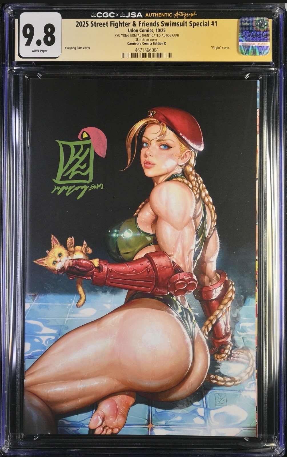 2025 Street Fighter & Friends Swimsuit Special #1 EOM CGC 9.8 Signed EOM