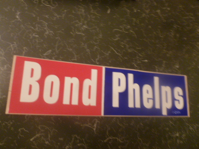 Governor Missouri Campaign Christopher Kit Bond Phelps Lt. Local Bumper Sticker