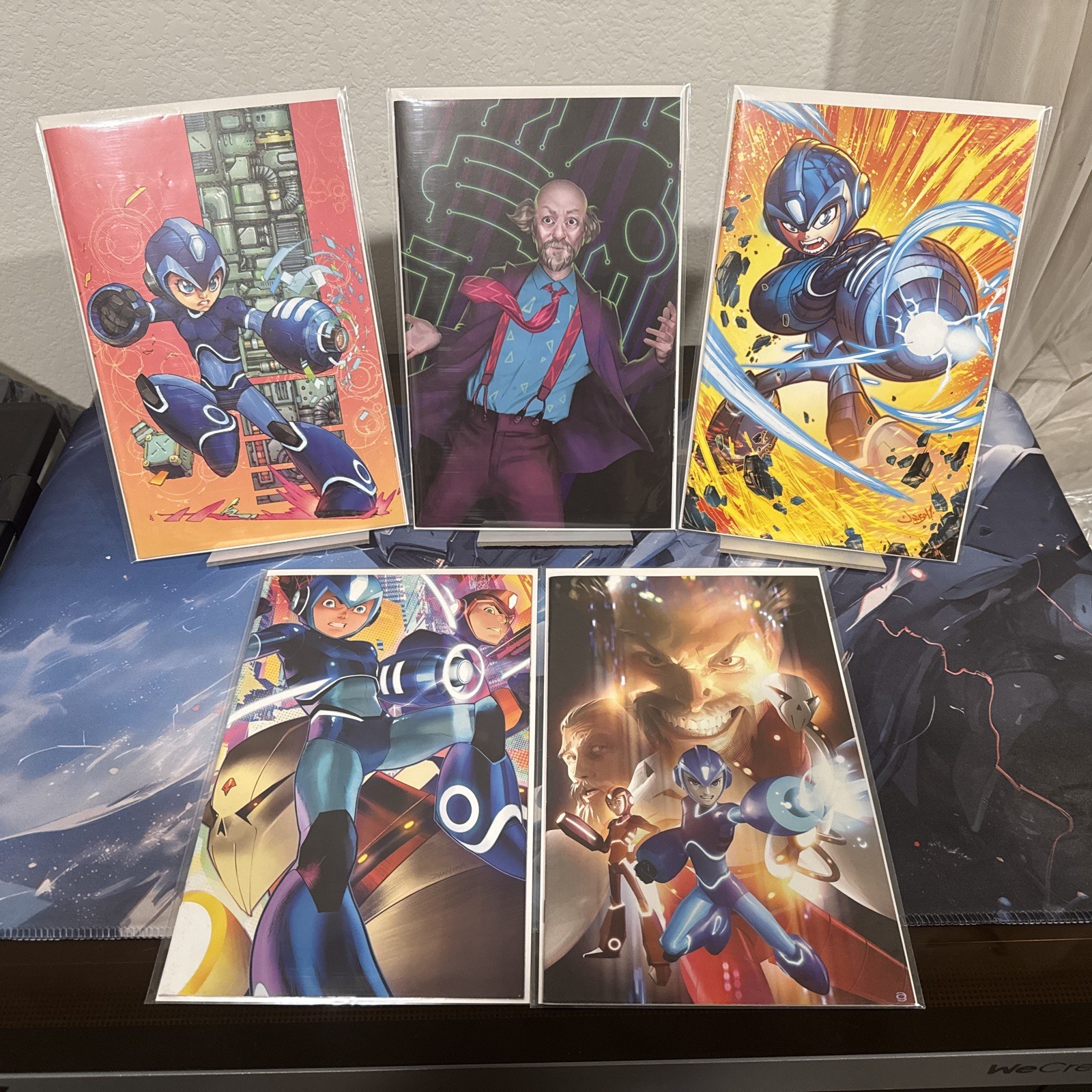 MEGA MAN FULLY CHARGED Comic Lot Of 5 Books High Grade Virgin Variants 2,3,4,5 MEGA MAN FULLY CHARGED Comic Lot Of 5 Books High Grade Virgin Variants 2,3,4,5