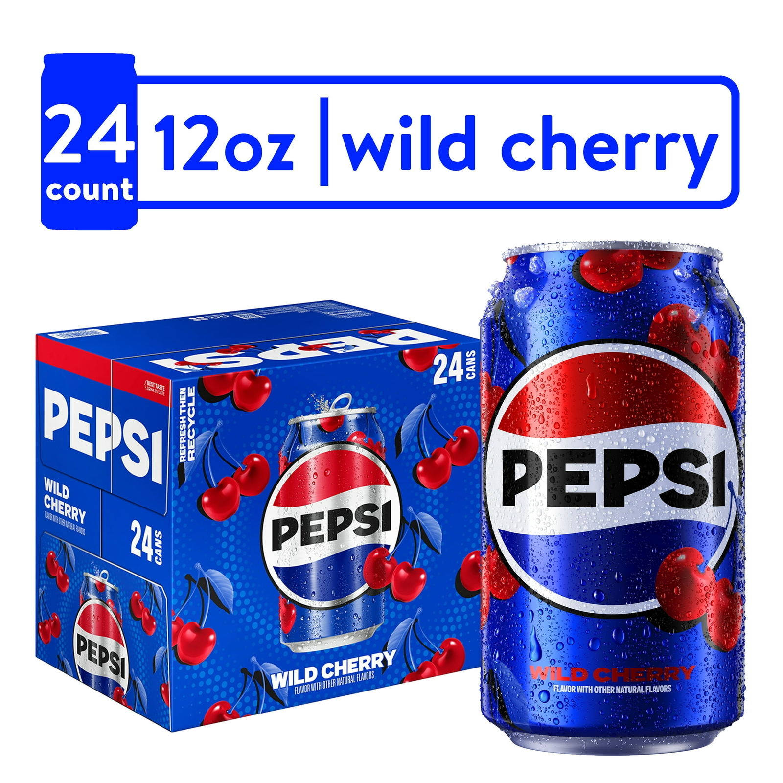 Wild Cherry Pepsi? 24 Pack 12 fl. oz. Cans 