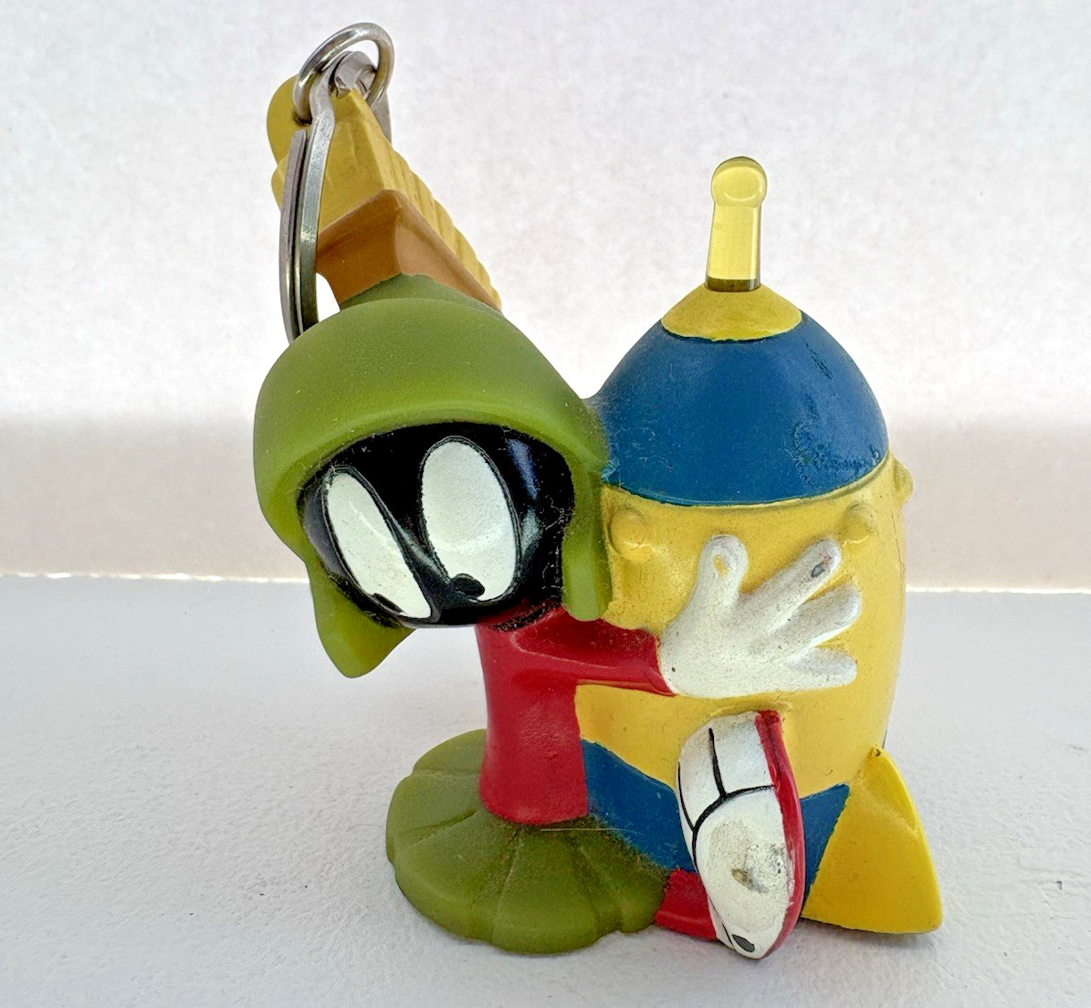 Vintage 1999 Applause  Warner Bros Looney Tunes Marvin  Bag Clip / Keychain