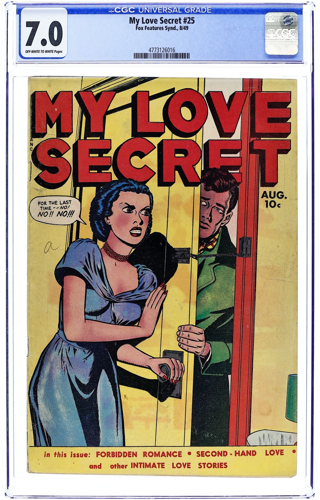 My Love Secret #25 CGC 7.0 1949 4773126016