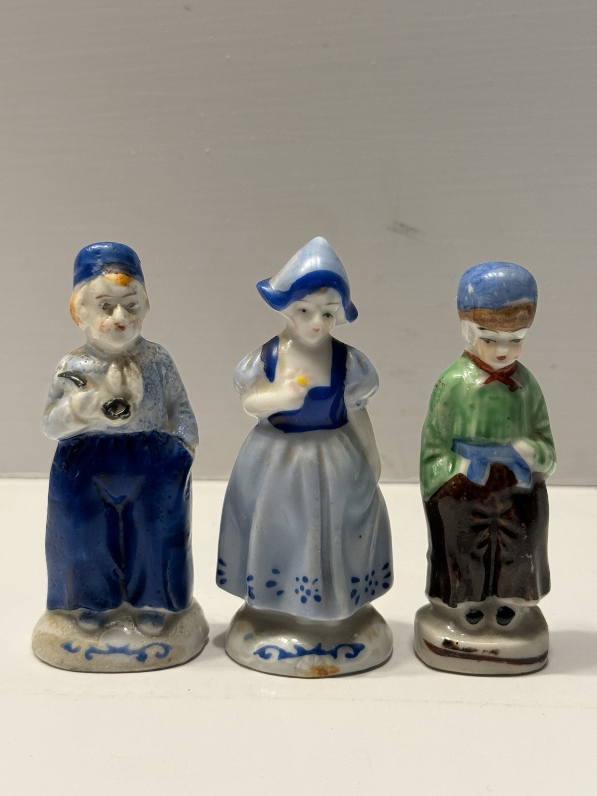 Vintage Lot Of Three Collectible Made In Occupied Japan Figures