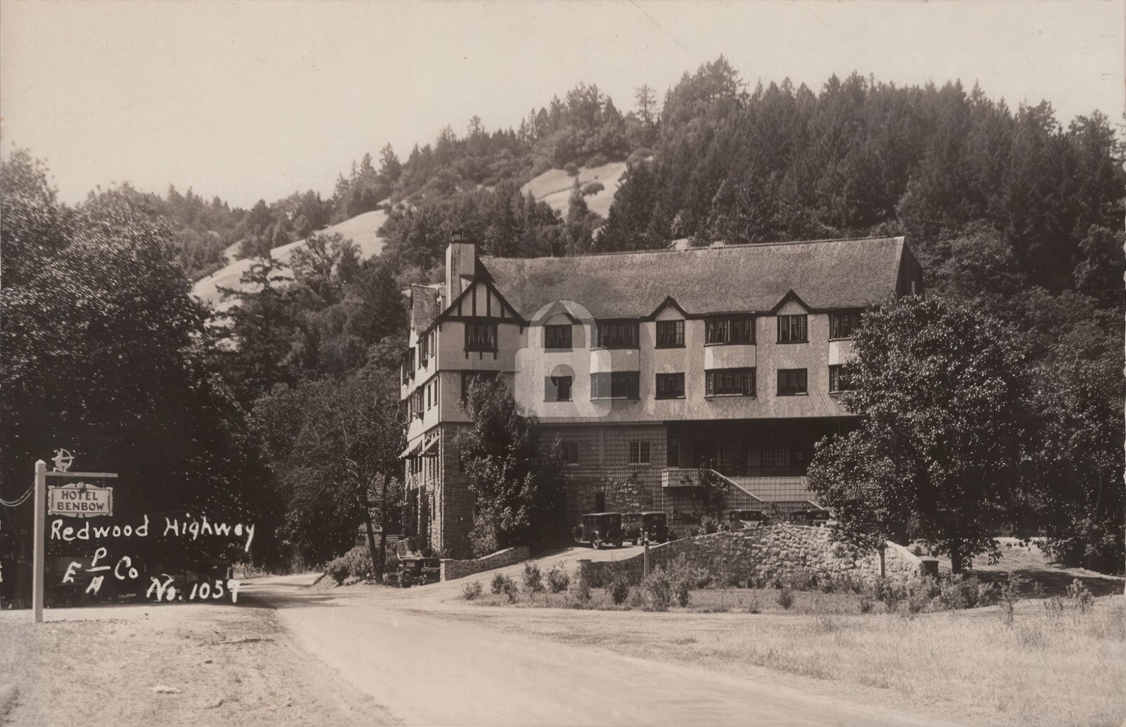 Benbow CA California Inn On Redwood Highway 1936 RPPC Photo Postcard Copy