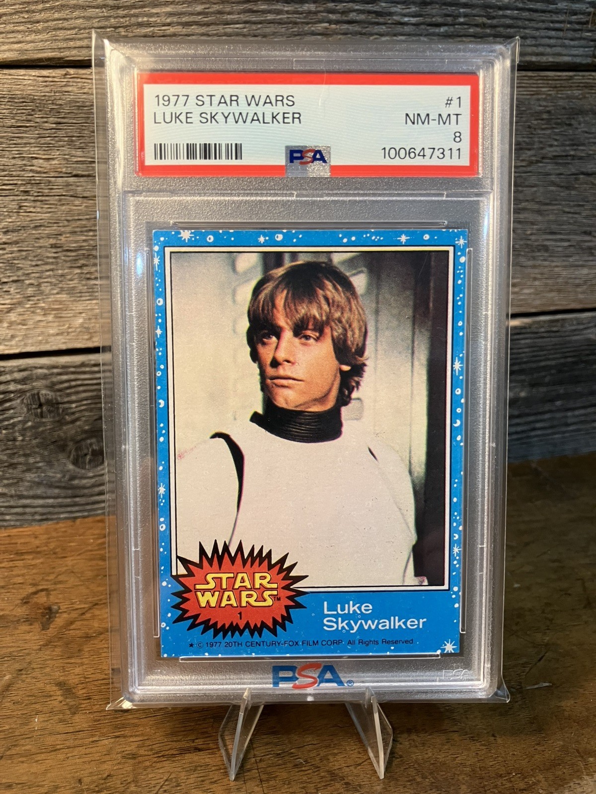 1977 Topps Star Wars Luke Skywalker #1 PSA 8 Vintage Holy Grail - Beautiful