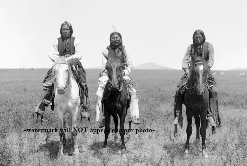 1892 Comanche Warriors Horseback PHOTO Indian Native American Horses 1892 Comanche Warriors Horseback PHOTO Indian Native American Horses