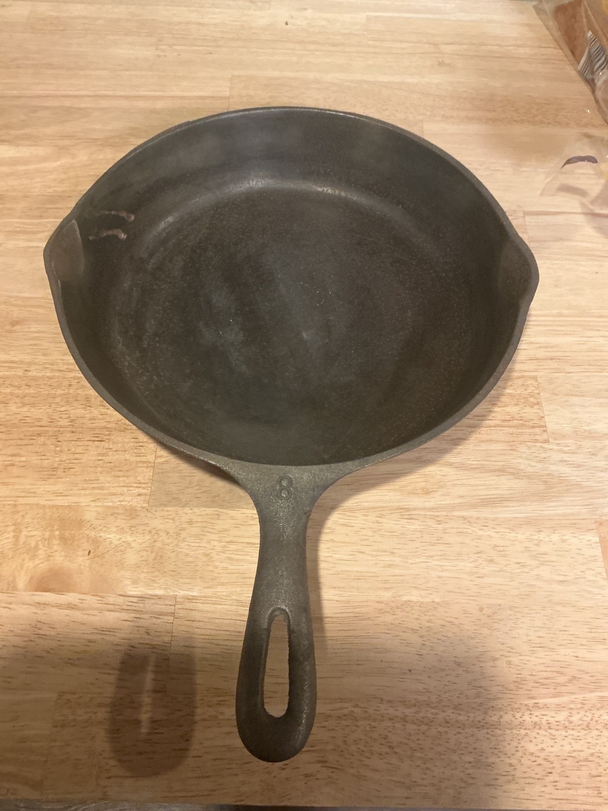 UNMARKED WAGNER WARE 10 1/2 INCH SKILLET MADE IN USA