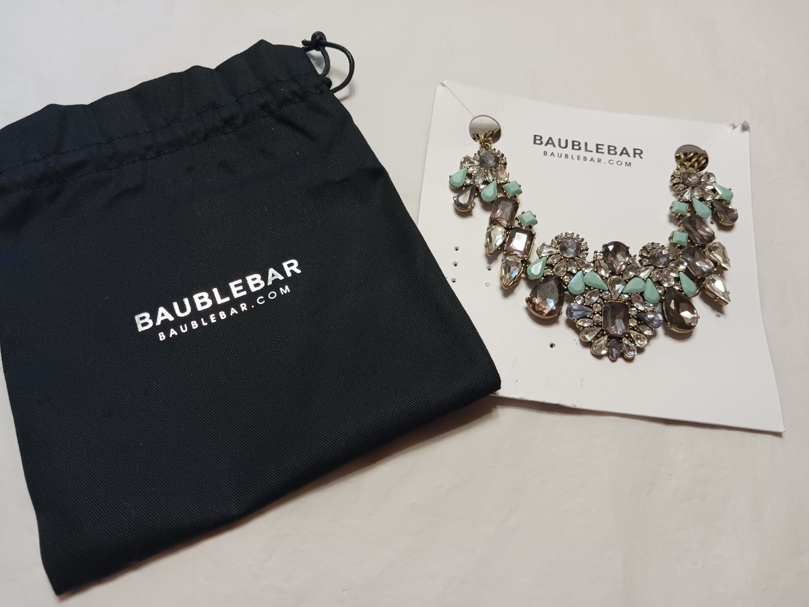 Baublebar New Necklace I Believe Described As Costume Jewelry Numerous Shapes
