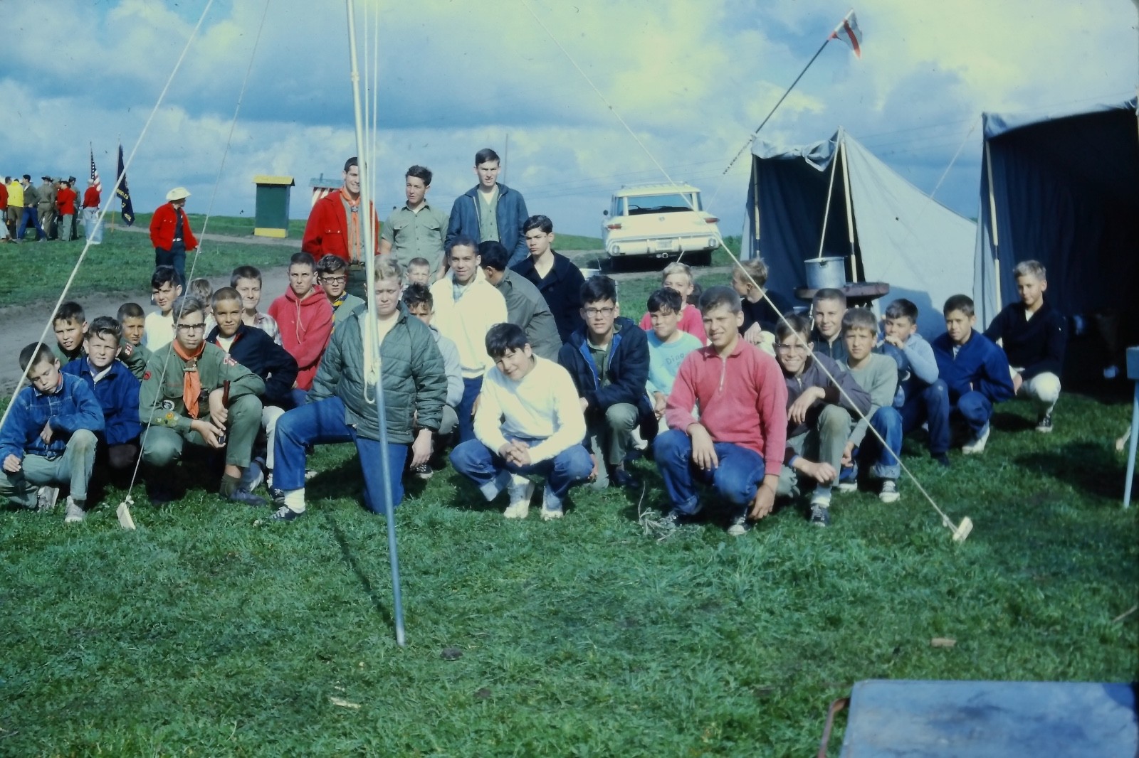 Vintage 35mm Photo Slide 1960s BSA Boy Scouts Firestone Scout Reservation CA USA