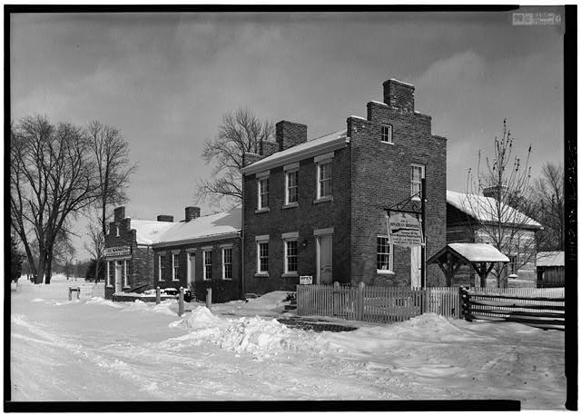 Photo:Nauvoo Illinois 1977 Jonathan Browning House Main Street HABS Winter