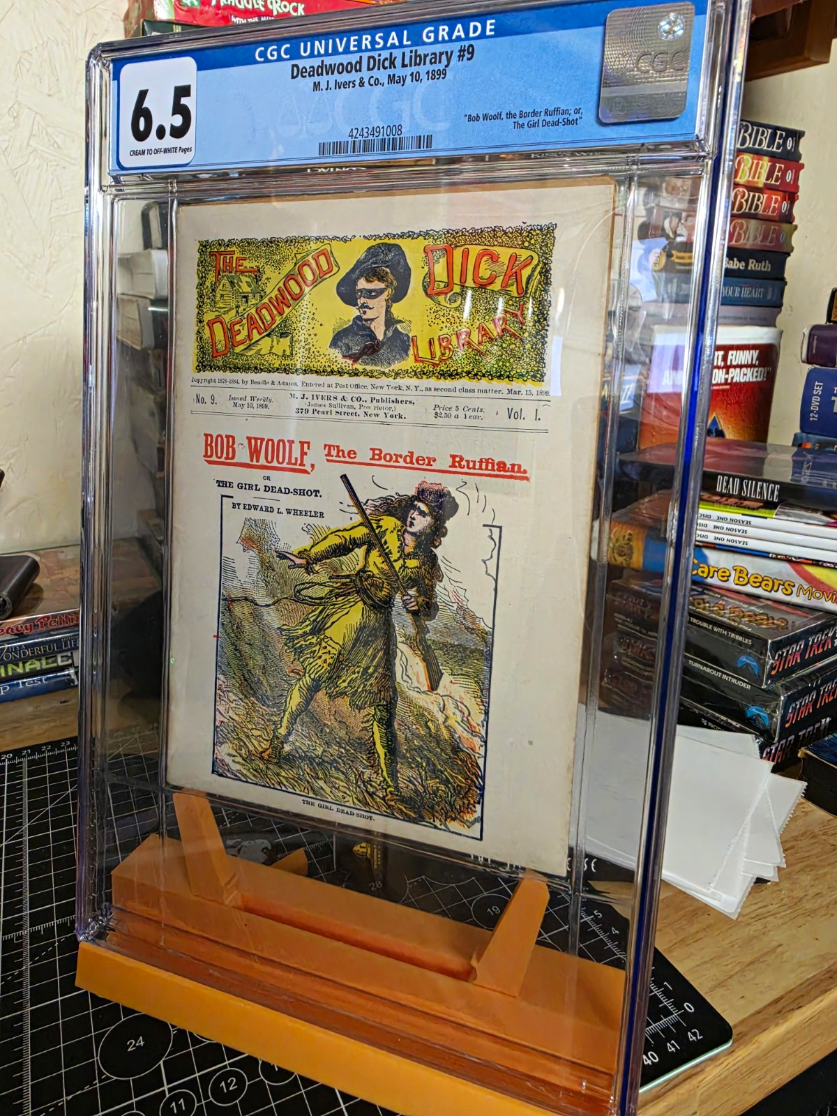 DEADWOOD DICK LIBRARY 9 CGC 6.5 HIGHEST GRADED 1899 DIME PROTO COMIC PLATINUM