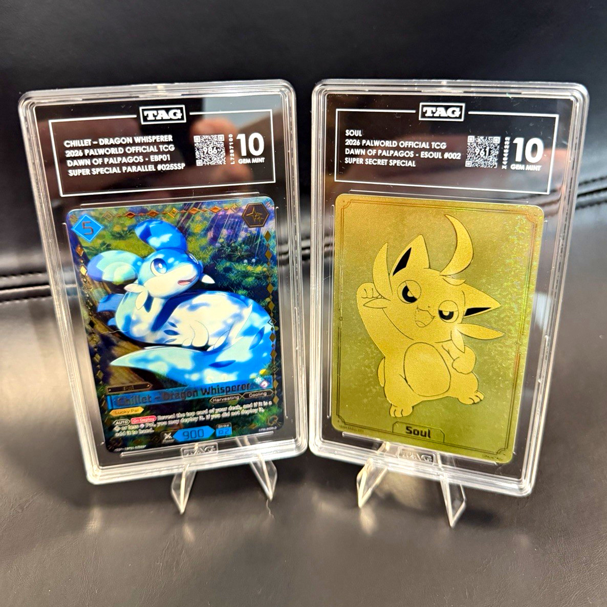 Palworld Official TCG Dawn of Palpagos 2026 Chillet & Soul TAG 10 (2) Palworld Official TCG Dawn of Palpagos 2026 Chillet & Soul TAG 10 (2)